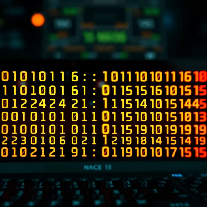 Grouping Binary Digits for Hexadecimal Representation Visual comparison of binary digits grouped in sets aligned with corresponding hexadecimal symbols