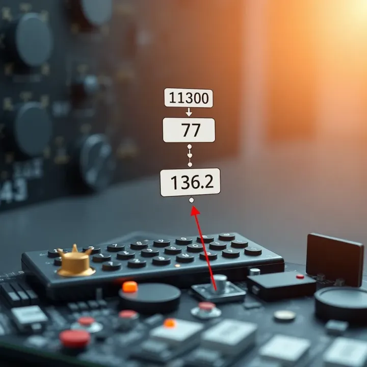 Diagram showing the components and logic flow of a binary subtractor calculator