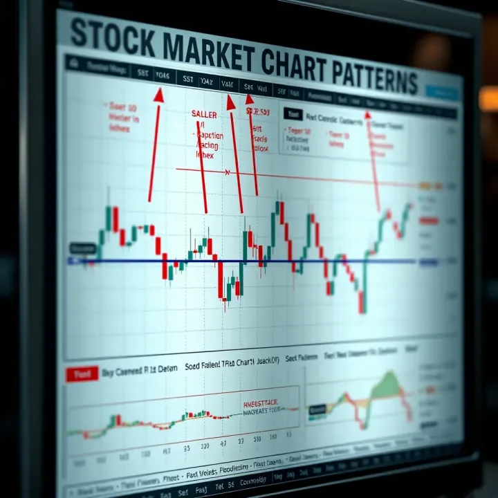 Common Stock Market Chart Patterns Explained Chart depicting various common stock market chart patterns with annotations explaining their significance