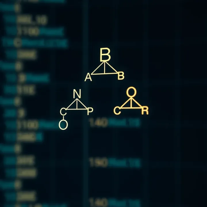 Diagram illustrating the structure of a binary tree with nodes connected by branches