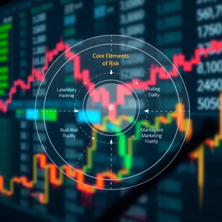 Diagram showing key components of risk management strategies in online forex trading