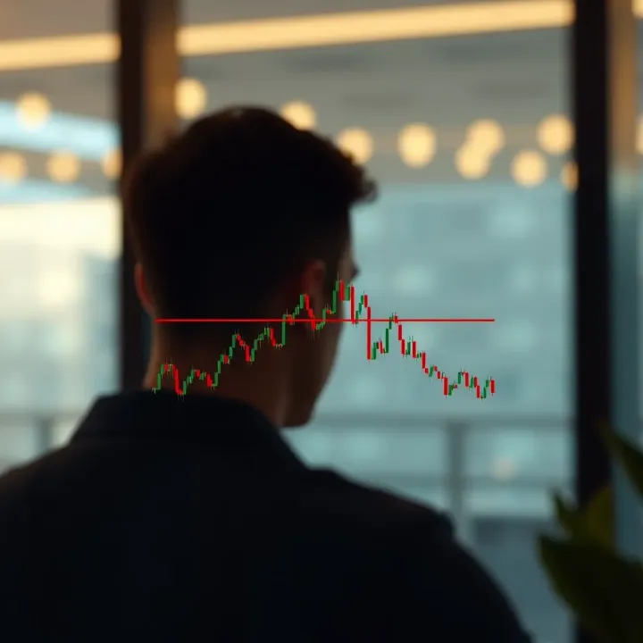 Diagram depicting a head and shoulders chart pattern signaling possible trend reversal in stock prices
