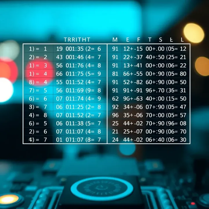 Detailed truth table showing binary inputs and corresponding outputs with borrow bits for a digital subtractor circuit